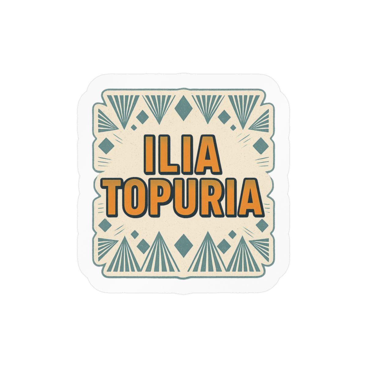 Ilia Topuria Bold UFC Fighter Sticker Vinyl Decal - alternate angle 2, merchandise