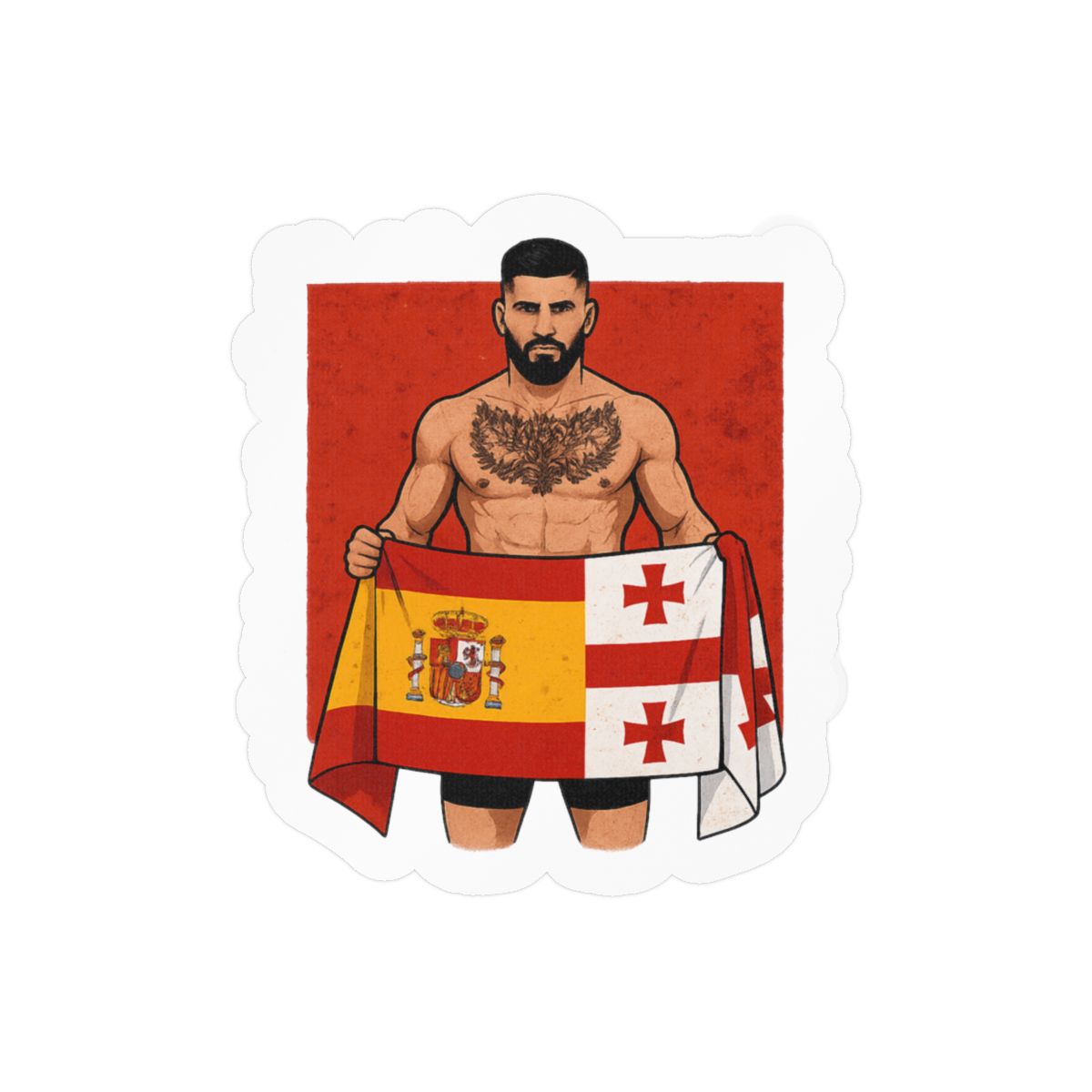 Ilia Topuria UFC Champion Sticker | Bold Vinyl Decal
