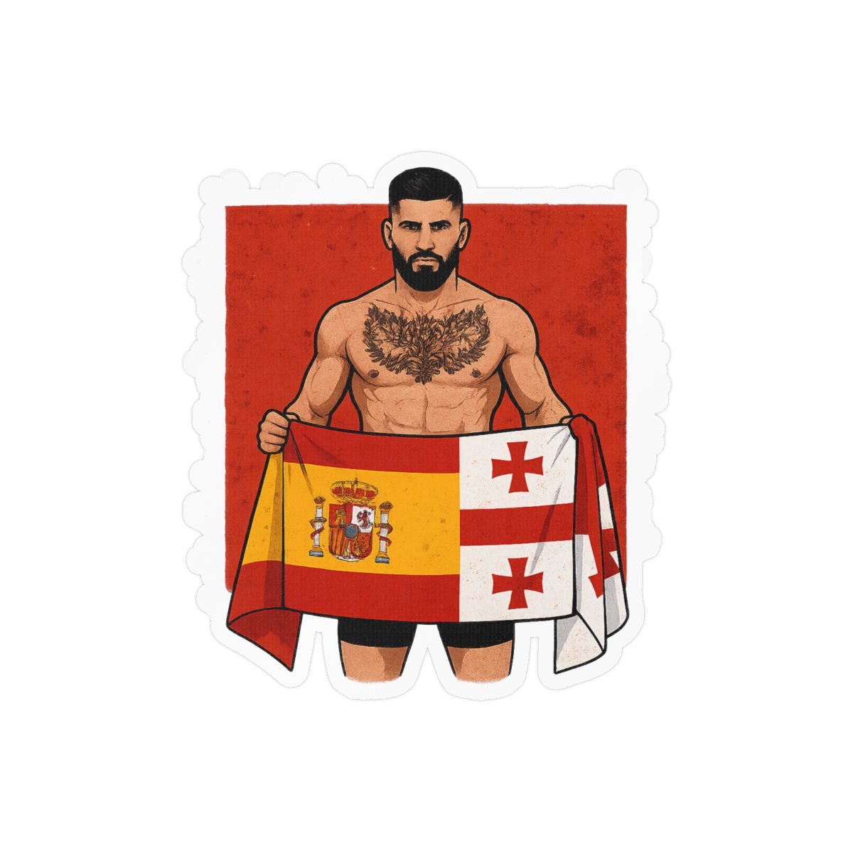 Ilia Topuria UFC Champion Sticker | Bold Vinyl Decal