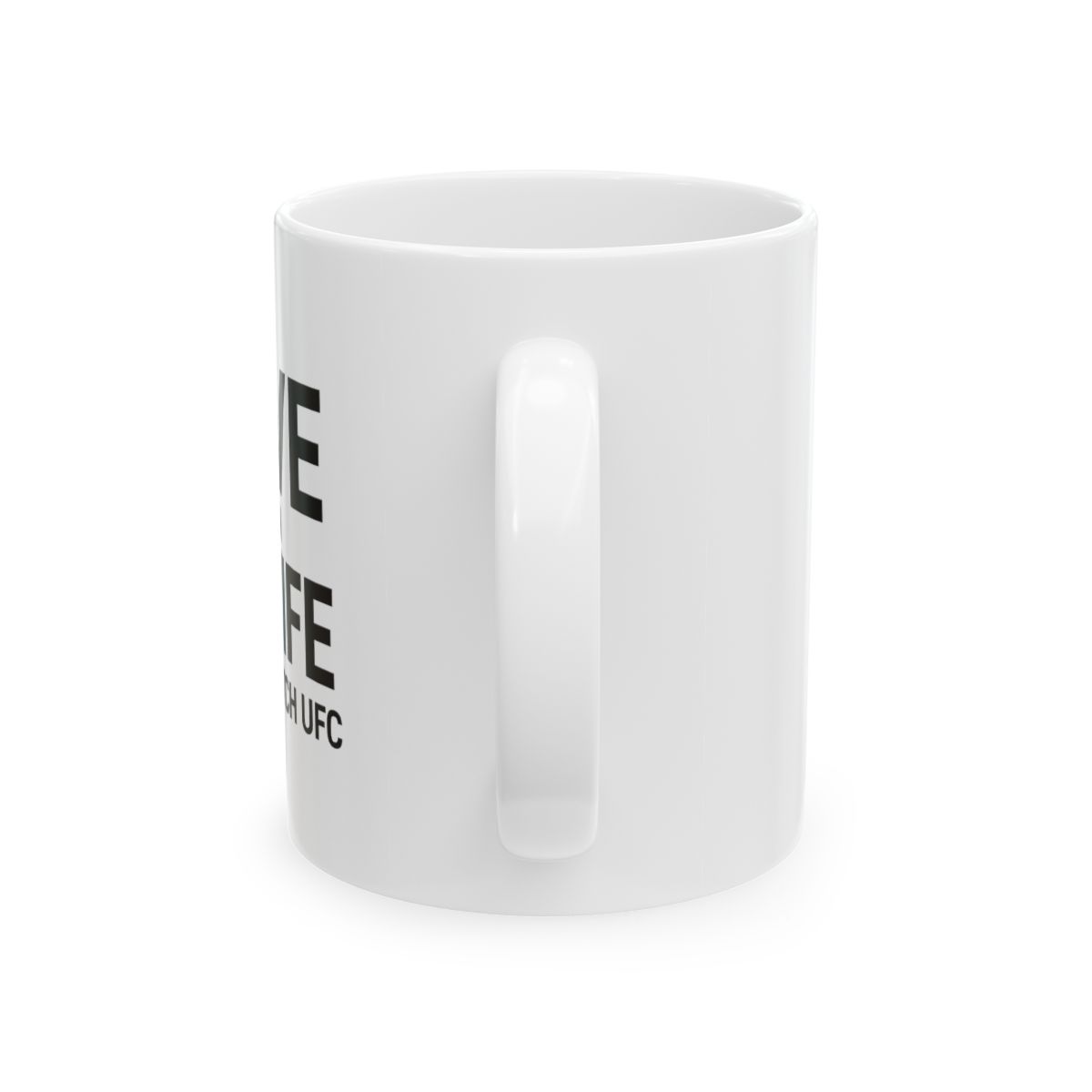 Wife Lets Me Watch UFC | UFC Fan Mug, Husband Humor Cup, MMA Gift - alternate angle 2, merchandise
