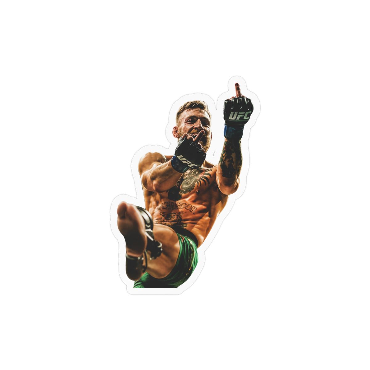Conor McGregor Bold MMA Fighter Sticker | UFC Fan Vinyl Decal - alternate angle 3, merchandise