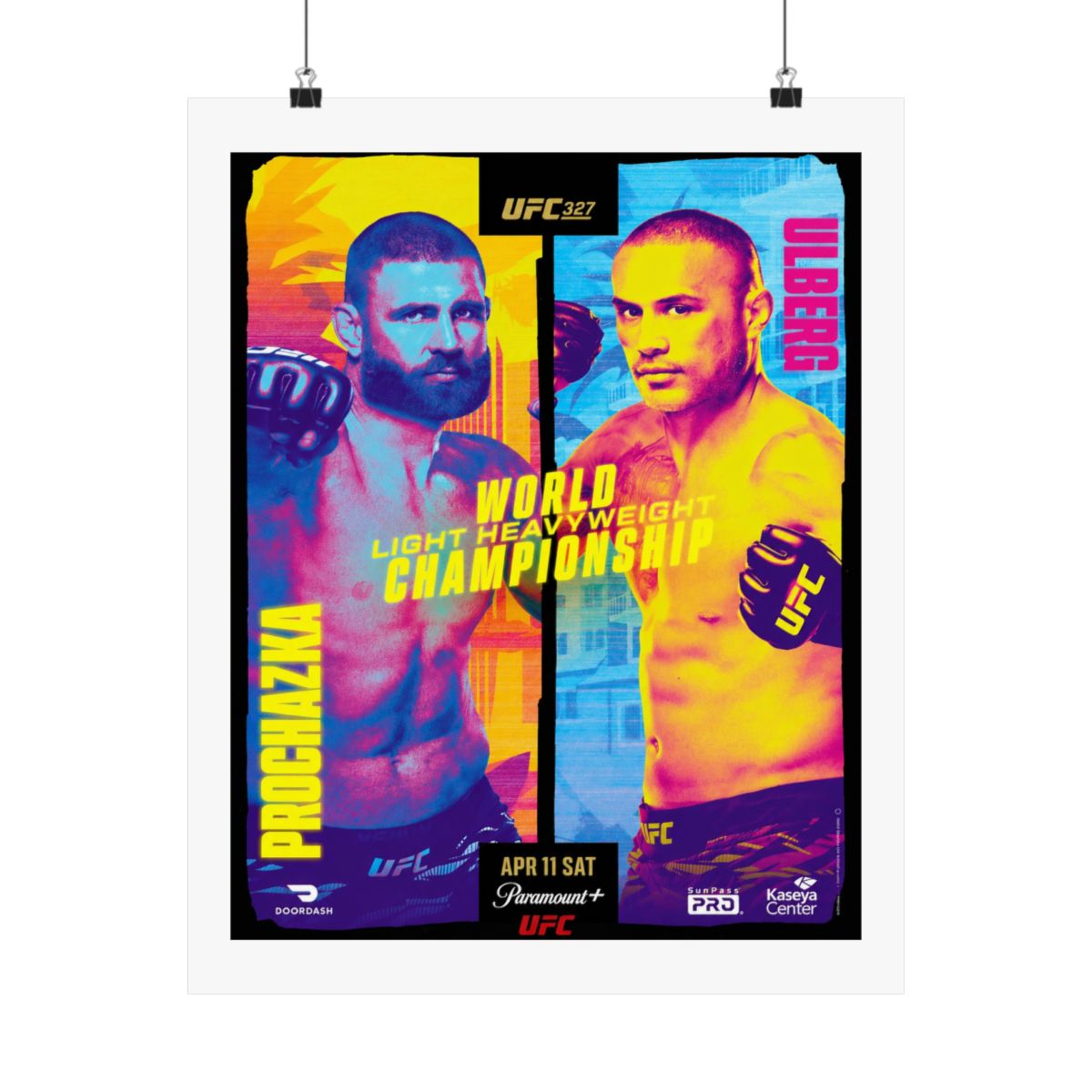 UFC 327: Procházka vs Ulberg First Edition Autographed Event Poster