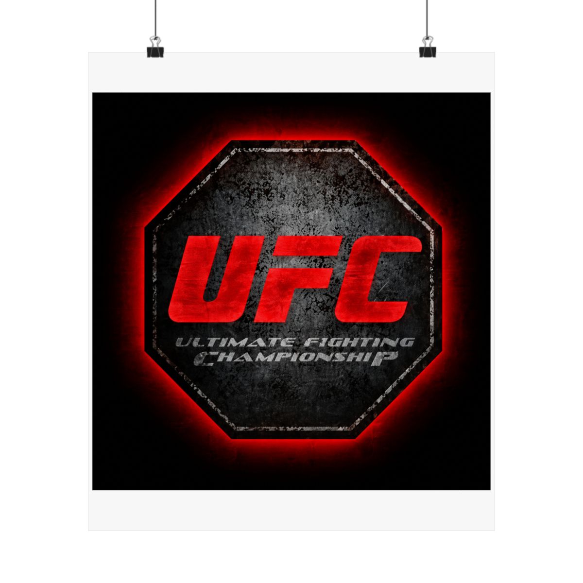 UFC neon sign, UFC led sign, Ufc logo, Fighting neon sign, Boxing neon sign, Ufc lover gift, GYM neon sign, Ufc wall art, Ufc wall decor - Official posters-wall-art merchandise