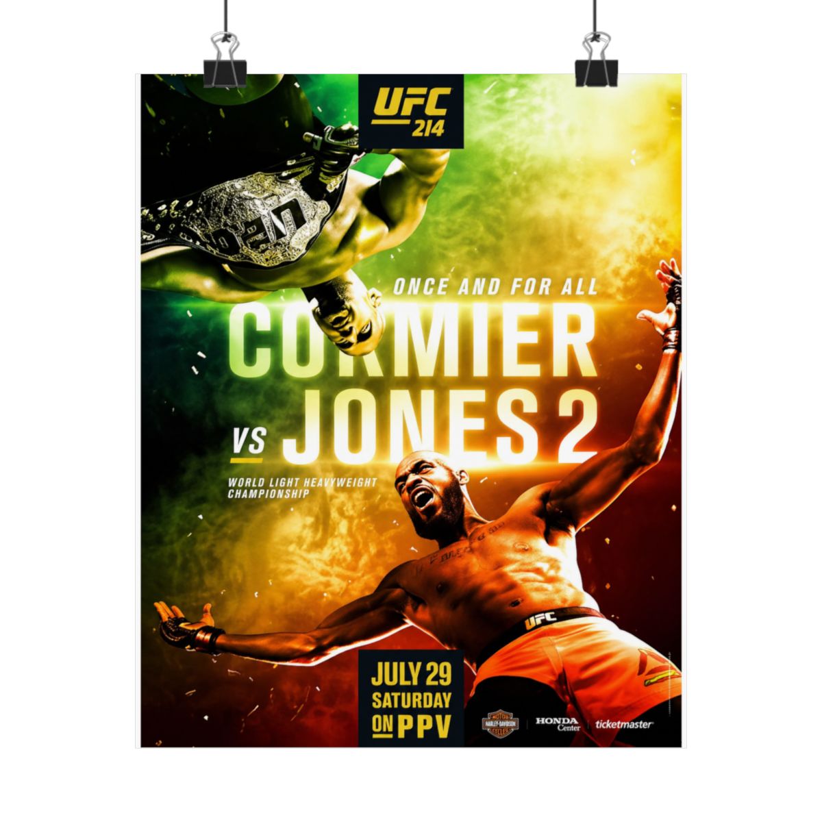 UFC "Once and for all Cormier vs Jones 2" Poster