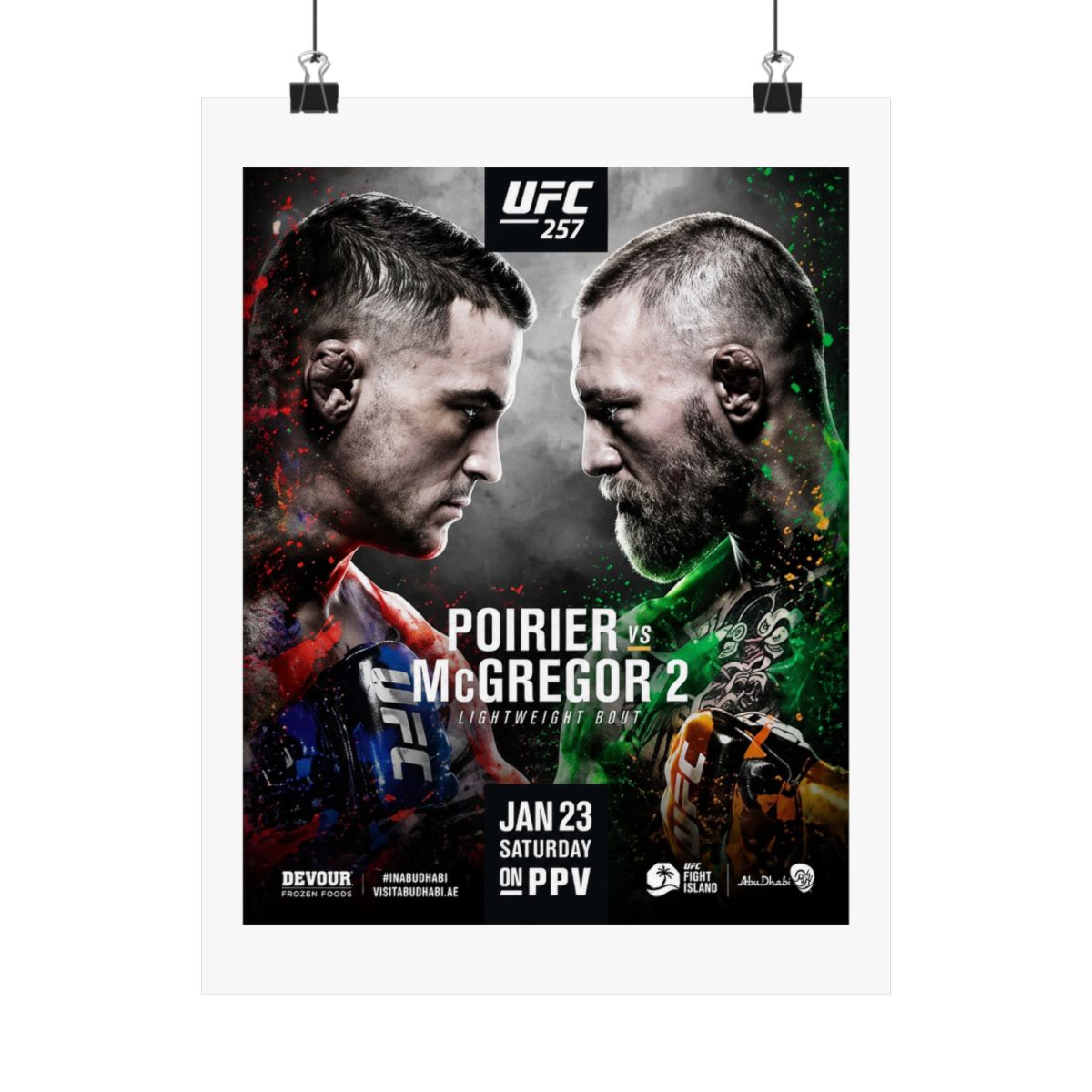 UFC "257" Poster - alternate angle 4, merchandise