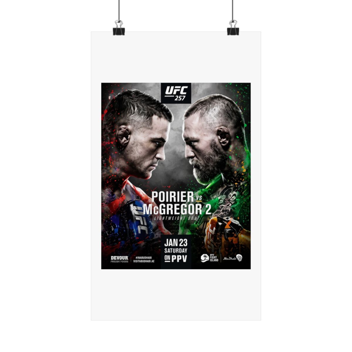 UFC "257" Poster - alternate angle 5, merchandise