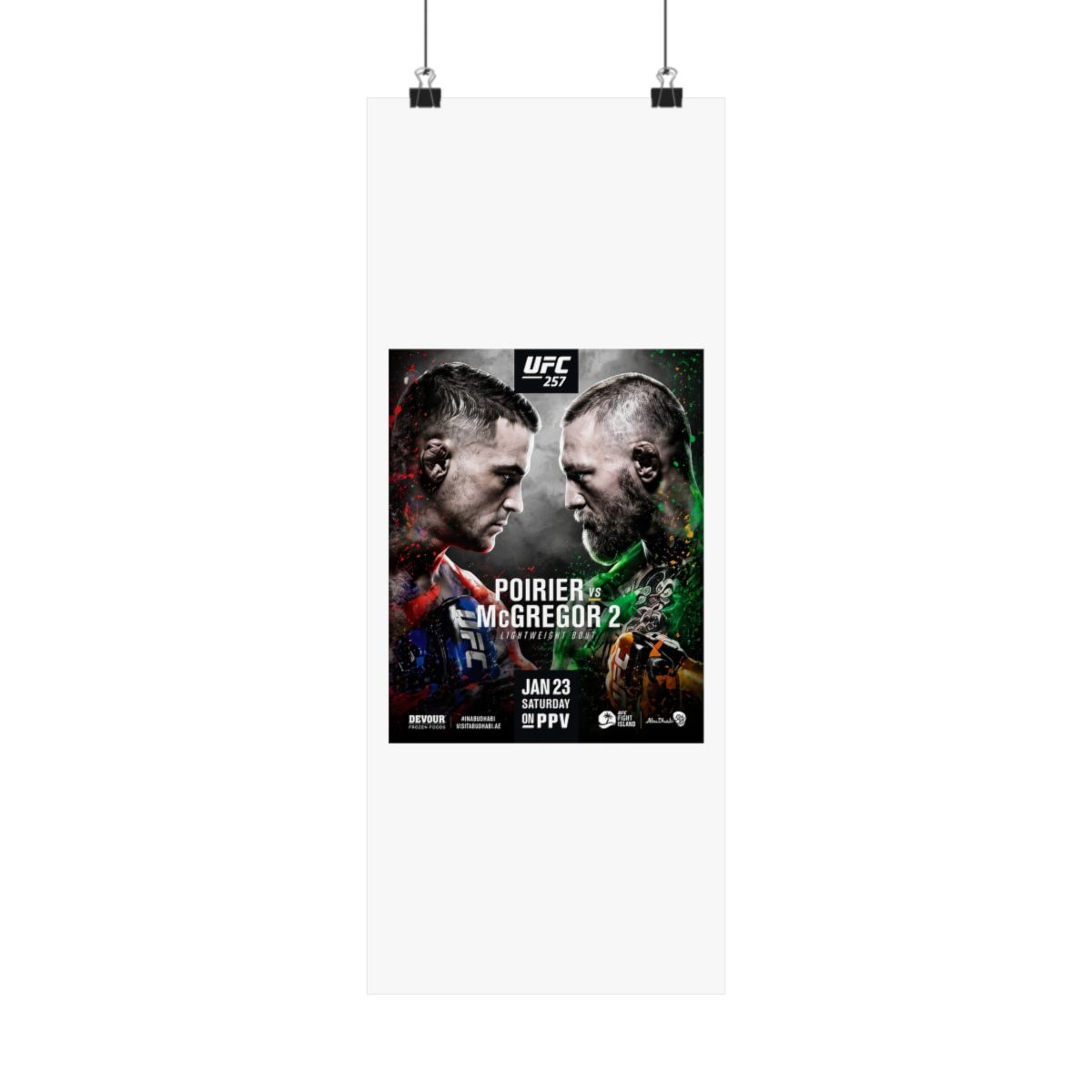 UFC "257" Poster - alternate angle 2, merchandise