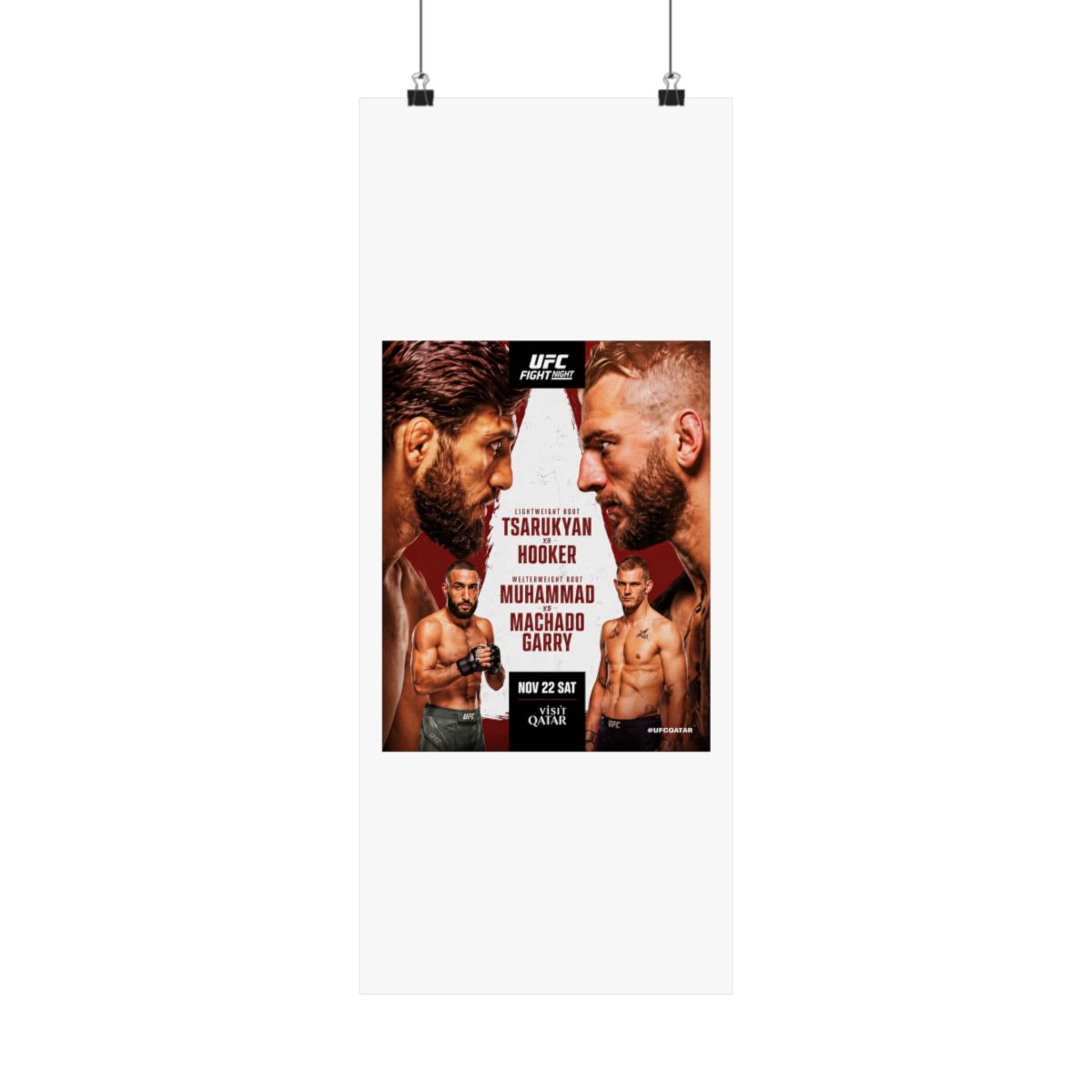 UFC Fight Night 265 Poster | Tsarukyan vs Hooker, Qatar